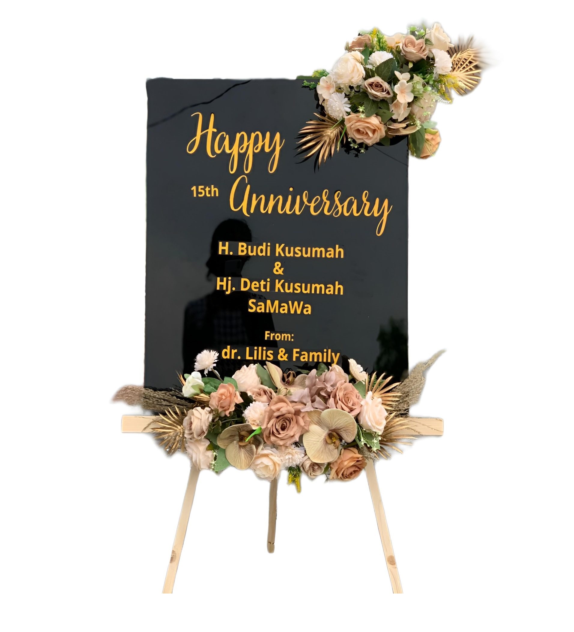 Papan Bunga Akrilik Rongkop