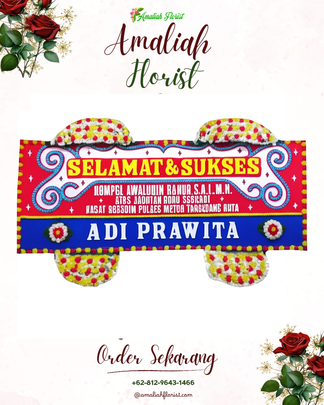 Papan Bunga Ucapan Selamat Rongkop