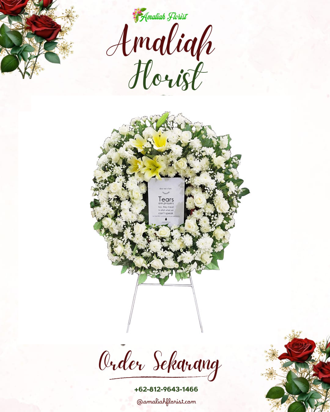 Krans Bunga Duka Rongkop