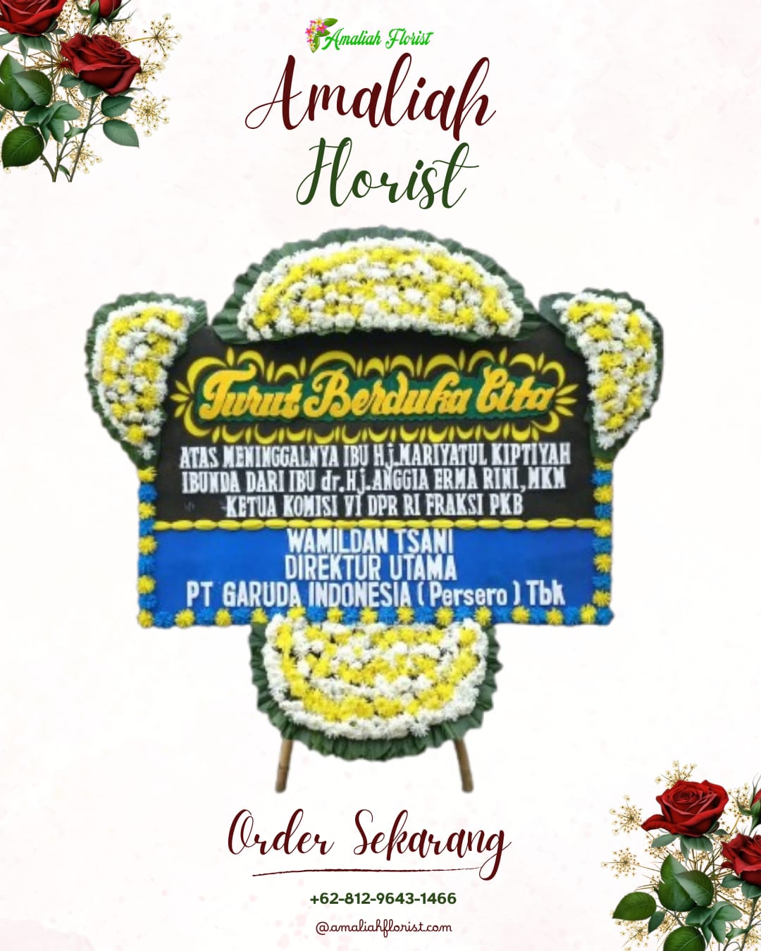 Papan Bunga Duka Rongkop